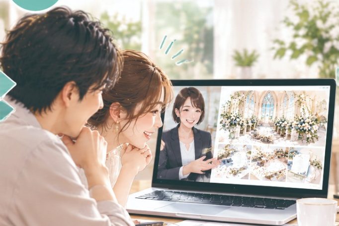 ウェディングテーマシートの提案の様子